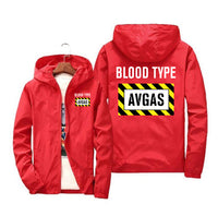 Thumbnail for Blood Type AVGAS Designed Windbreaker Jackets