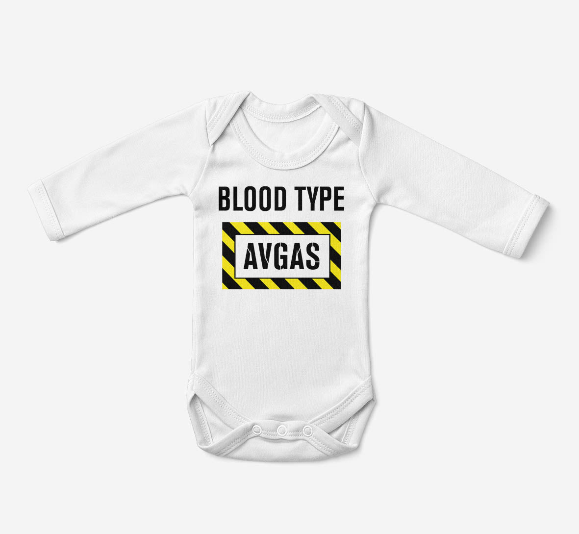 Blood Type AVGAS Designed Baby Bodysuits
