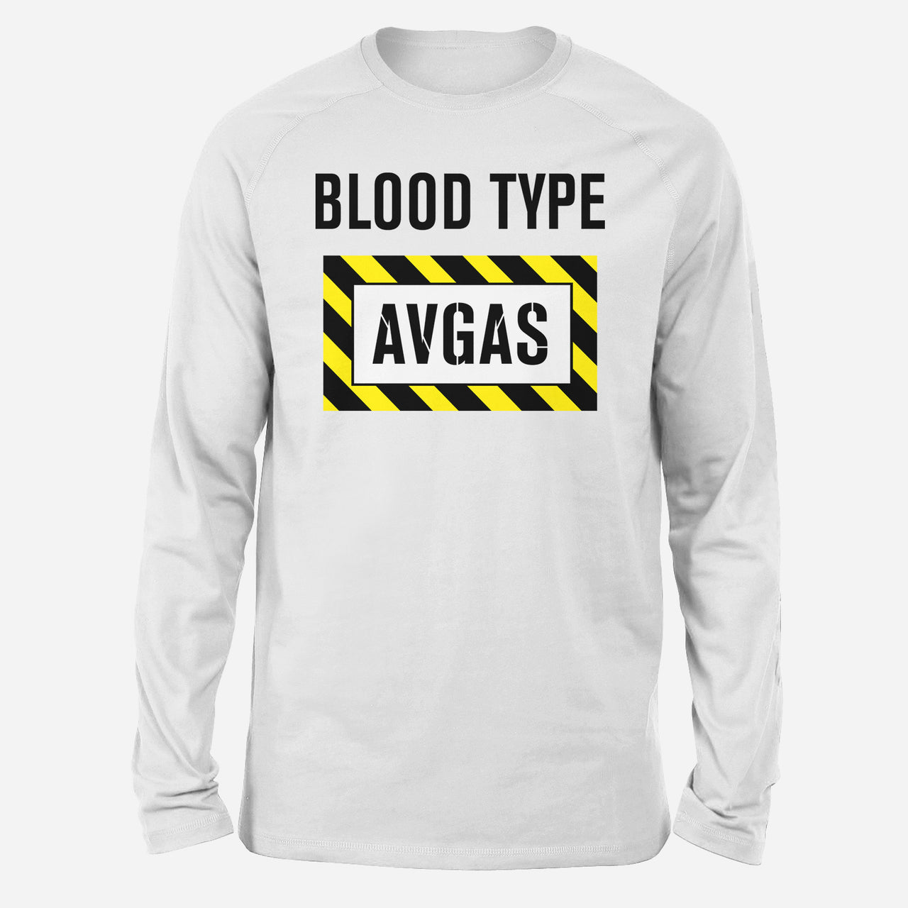 Blood Type AVGAS Designed Long-Sleeve T-Shirts