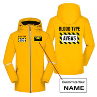Thumbnail for Blood Type AVGAS Designed Rain Coats & Jackets