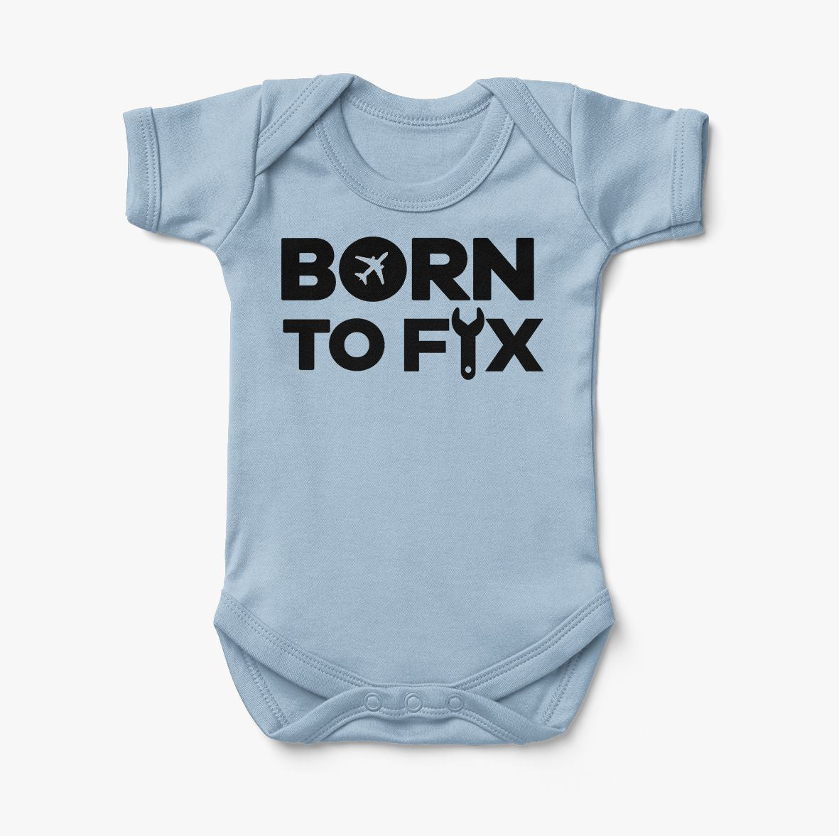 Born To Fix Airplanes Designed Baby Bodysuits