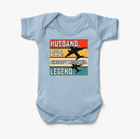 Thumbnail for Husband & Dad & Aircraft Mechanic & Legend Designed Baby Bodysuits