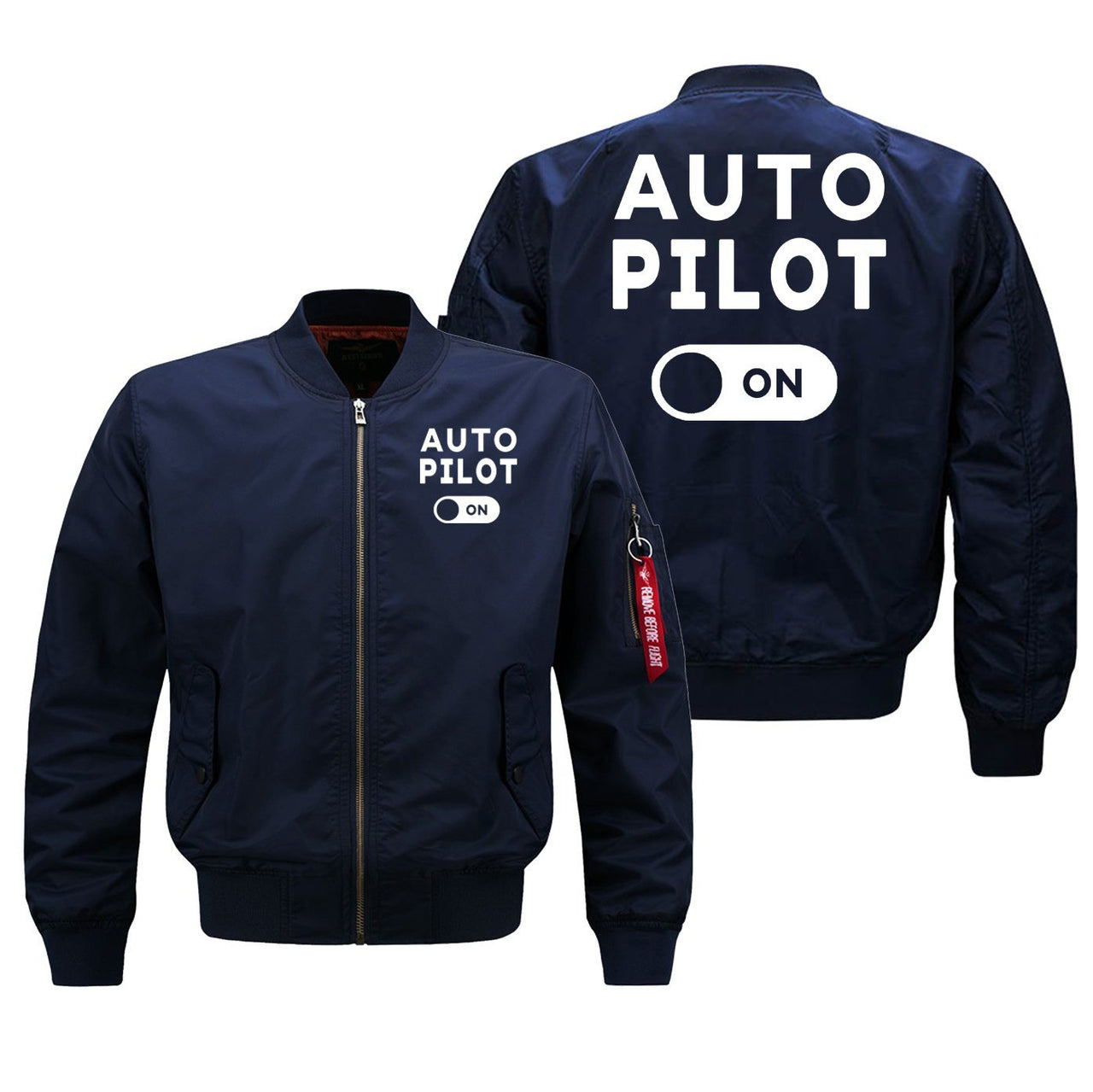 Auto Pilot ON Designed Pilot Jackets (Customizable) Pilot Eyes Store Blue (Thin) M (US XS) 