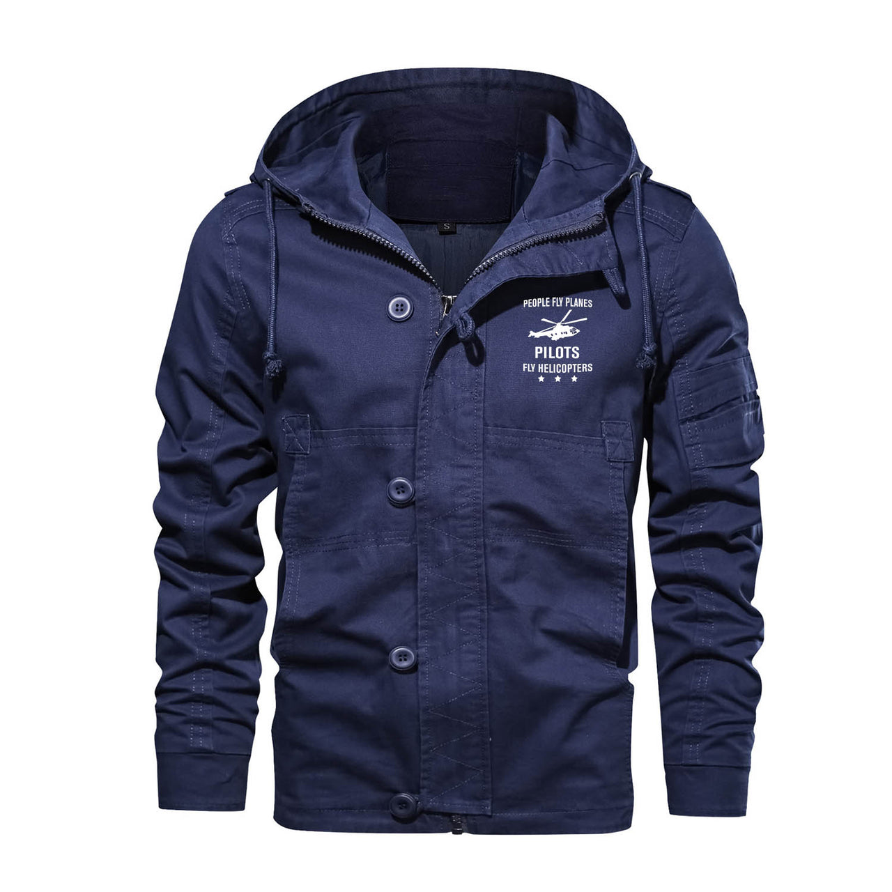 People Fly Planes Pilots Fly Helicopters Designed Cotton Jackets