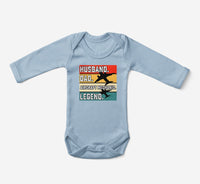 Thumbnail for Husband & Dad & Aircraft Mechanic & Legend Designed Baby Bodysuits
