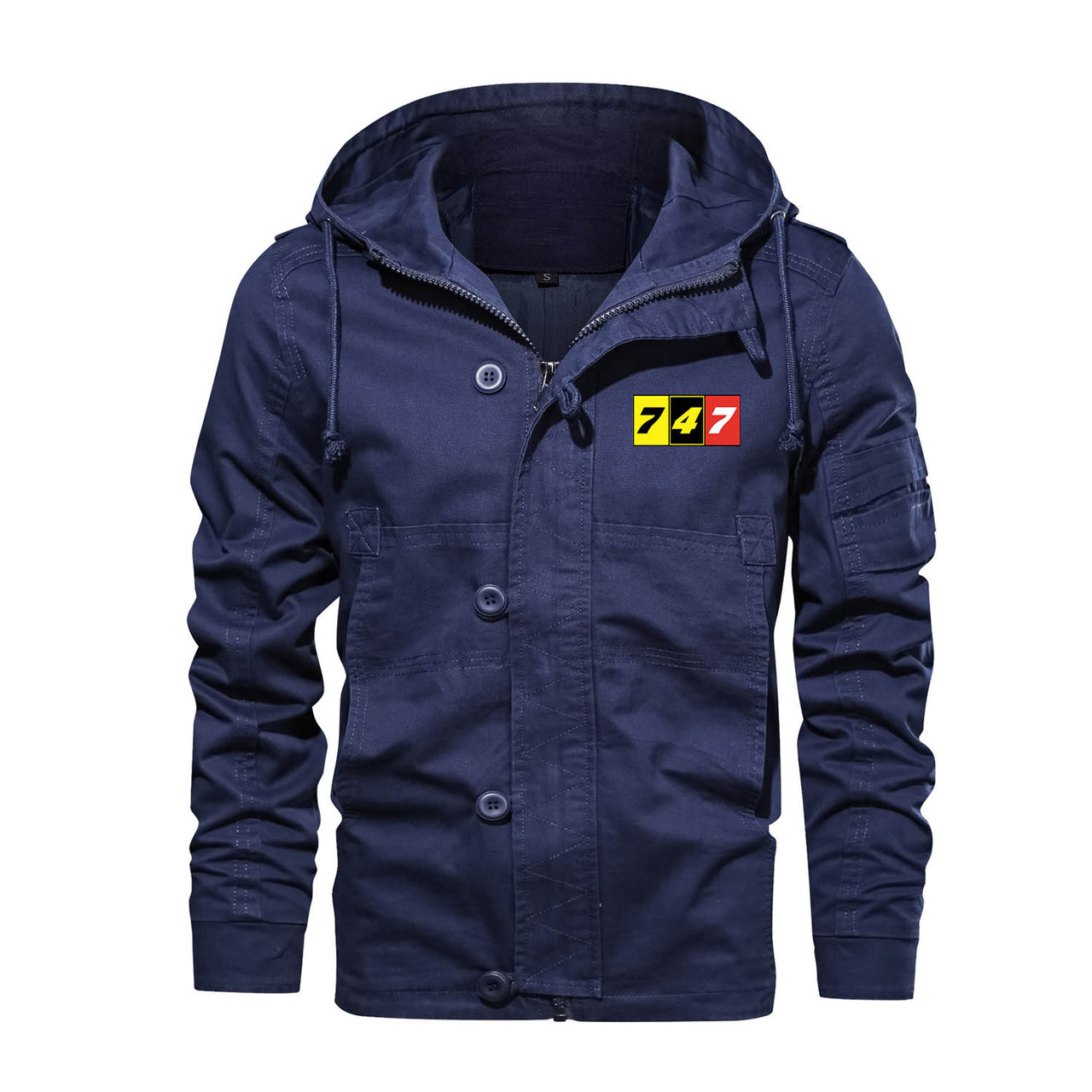 Flat Colourful 747 Designed Cotton Jackets