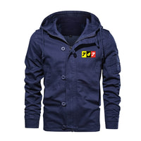 Thumbnail for Flat Colourful 747 Designed Cotton Jackets