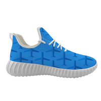Thumbnail for Blue Seamless Airplanes Designed Sport Sneakers & Shoes (MEN)