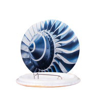 Thumbnail for Blue Toned Super Jet Engine Blades Closeup Designed Pins