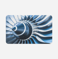 Thumbnail for Blue Toned Super Jet Engine Blades Closeup Designed Bath Mats