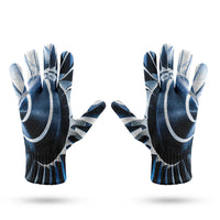 Thumbnail for Blue Toned Super Jet Engine Blades Closeup Designed Gloves