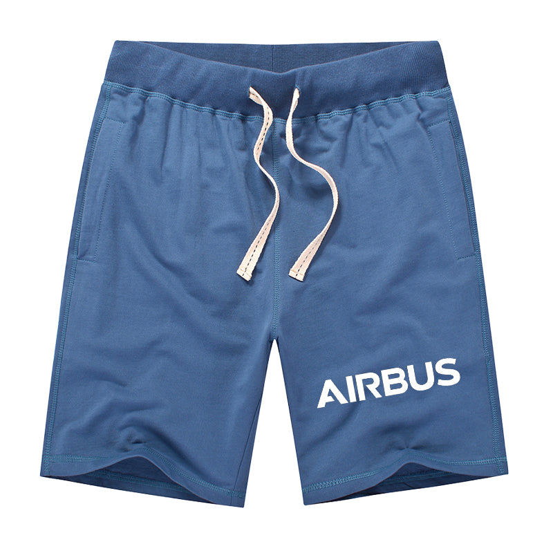 Airbus & Text Designed Cotton Shorts