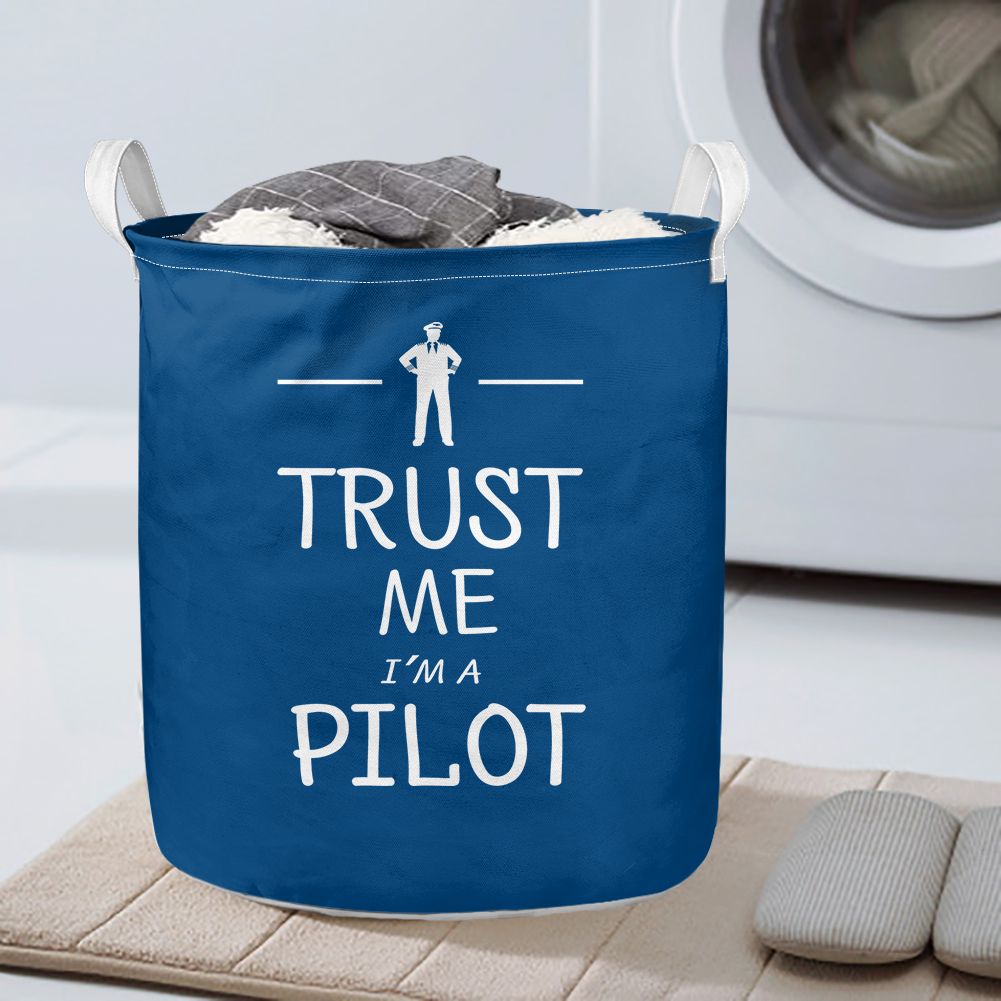 Trust Me I'm A Pilot Laundry Basket - view 2