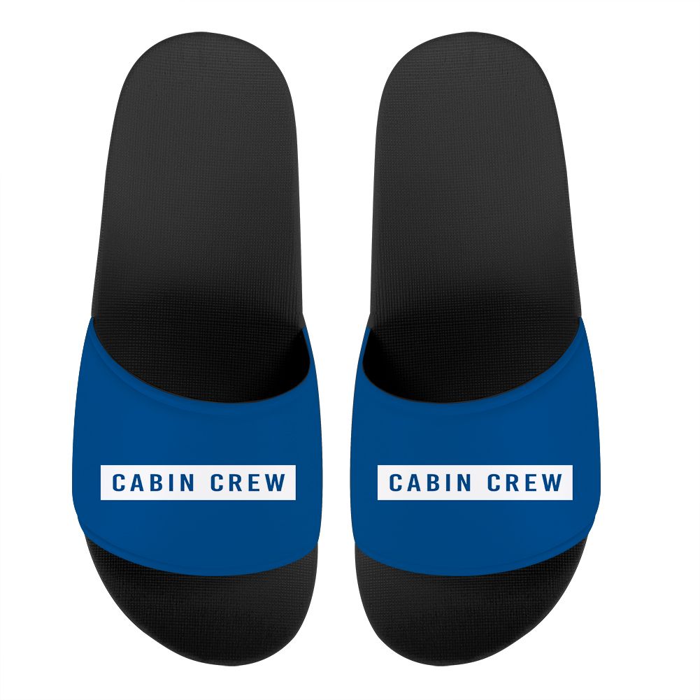 Cabin Crew Text Designed Sport Slippers