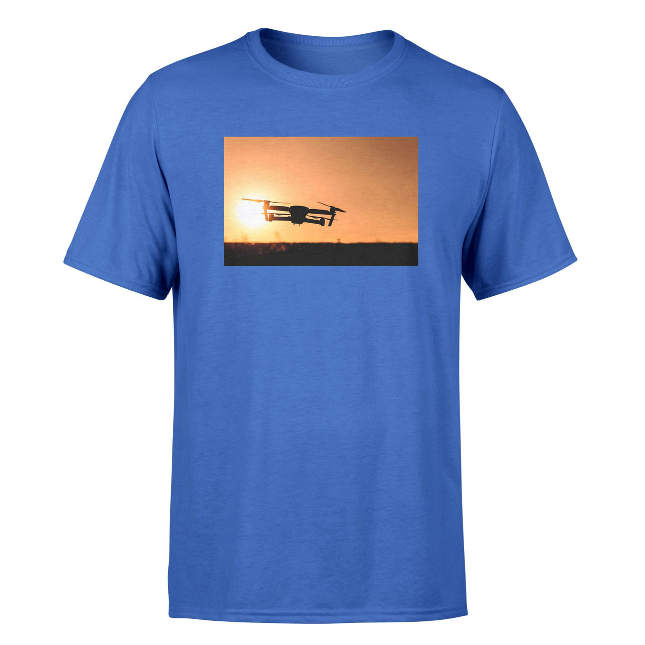 Amazing Drone in Sunset Designed T-Shirts