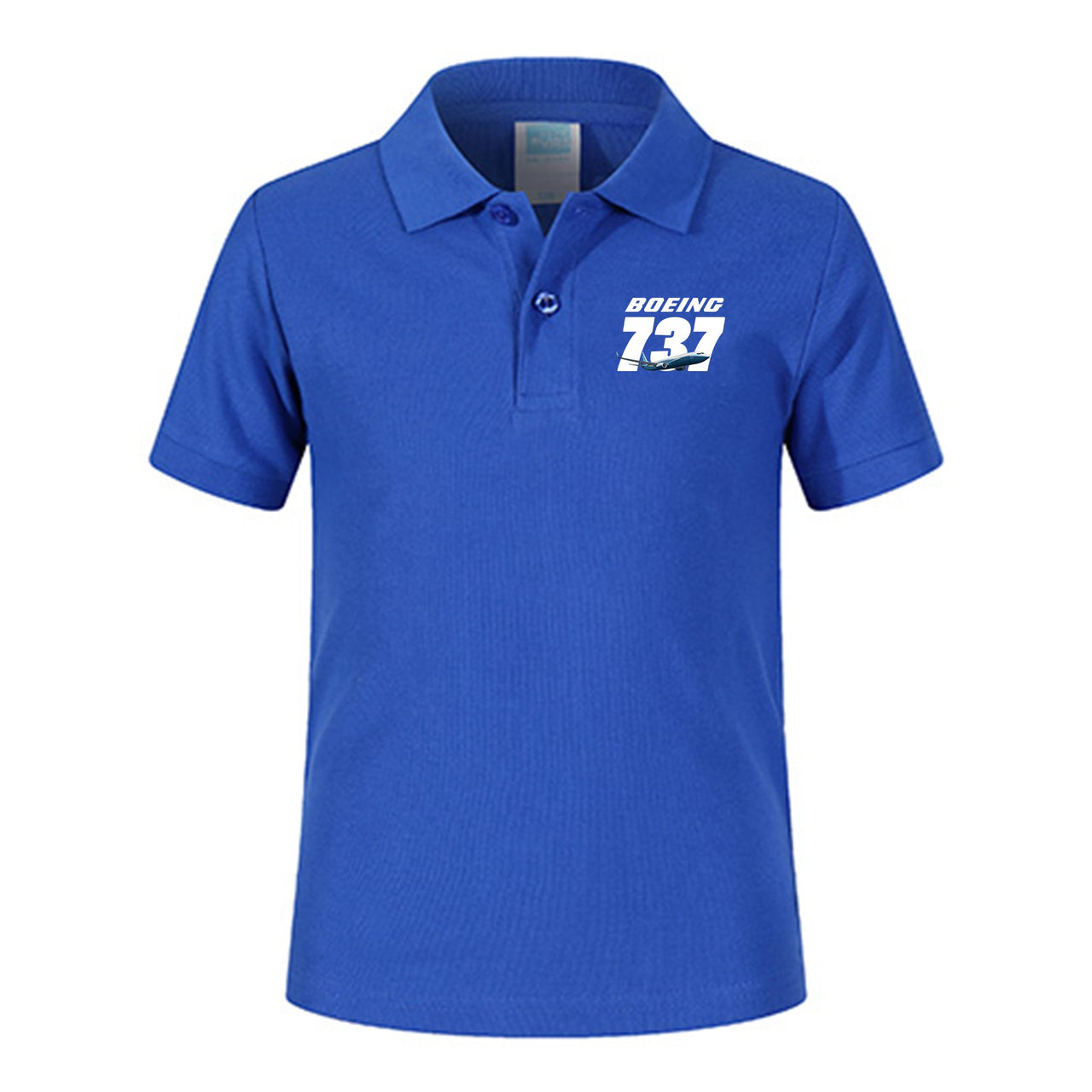 Super Boeing 737+Text Designed Children Polo T-Shirts