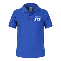 Thumbnail for Super Boeing 737+Text Designed Children Polo T-Shirts