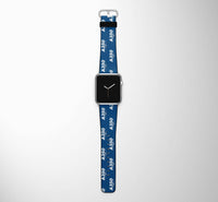 Thumbnail for Super Airbus A350 Designed Leather Apple Watch Straps