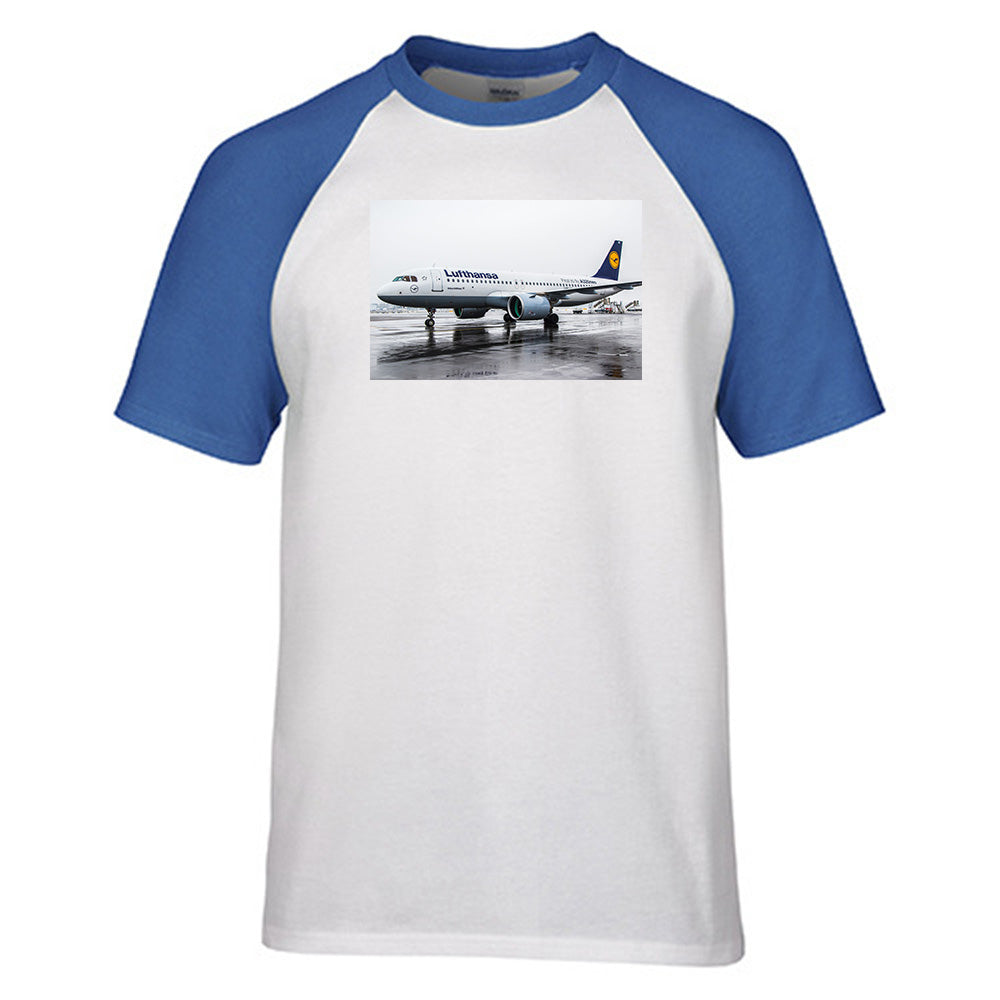 Lufthansa A320 Neo Designed Raglan T-Shirts