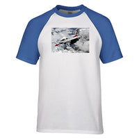Thumbnail for US Air Force Show Fighting Falcon F16 Designed Raglan T-Shirts