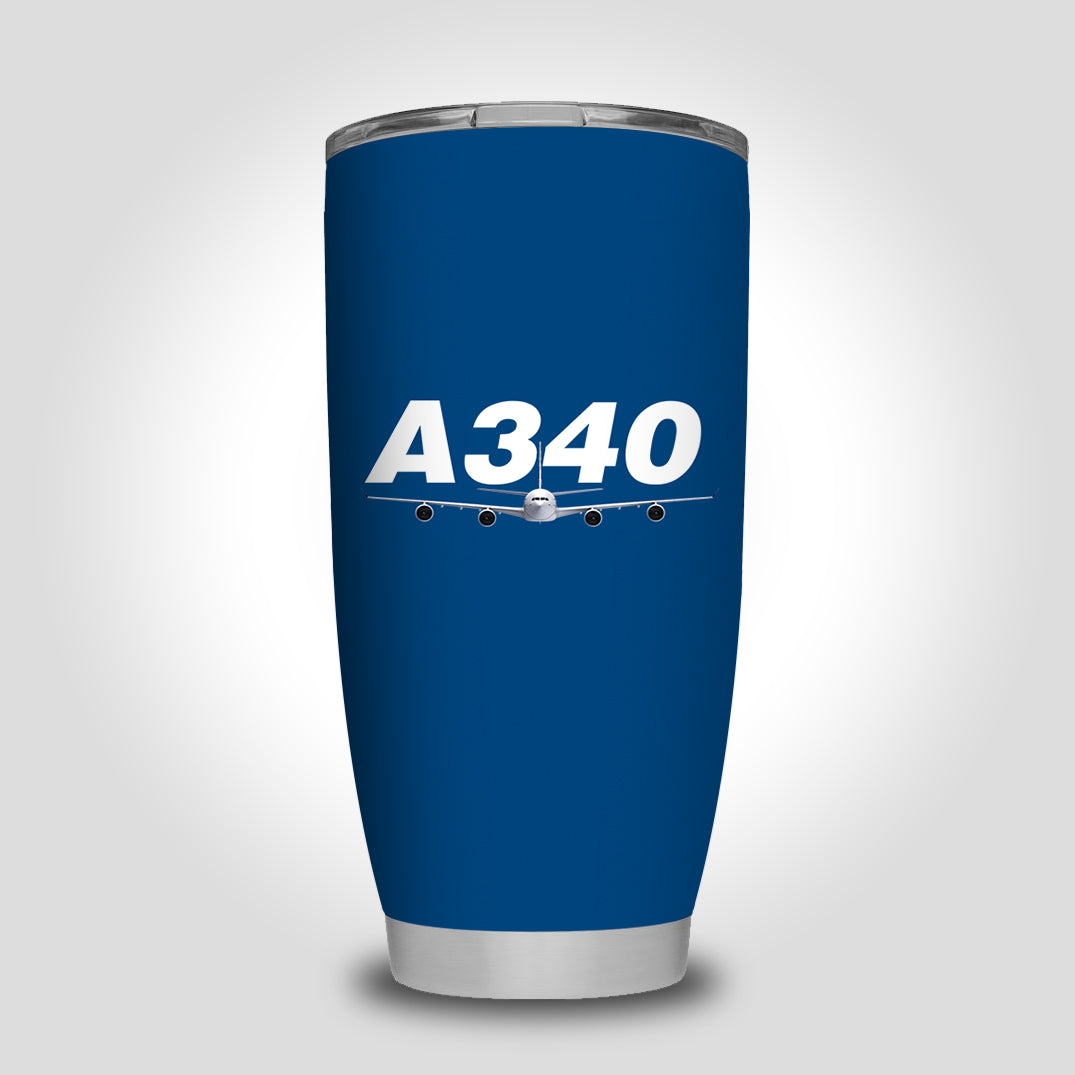 Super Airbus A340 Designed Tumbler Travel Mugs