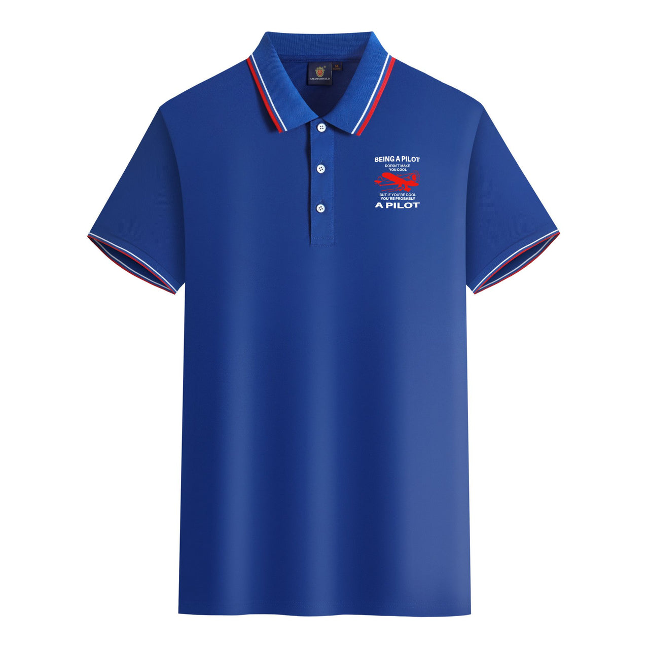 If You're Cool You're Probably a Pilot Designed Stylish Polo T-Shirts