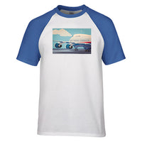 Thumbnail for Vintage Boeing 747 Designed Raglan T-Shirts