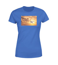 Thumbnail for Plane Passing By Designed Women T-Shirts