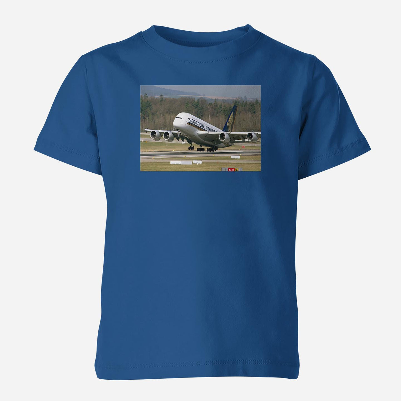 Departing Singapore Airlines A380 Designed Children T-Shirts