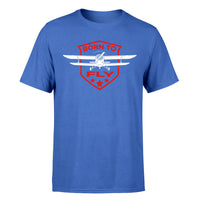 Thumbnail for Born To Fly Designed Designed T-Shirts
