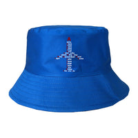 Thumbnail for Airplane Shape Aviation Alphabet Designed Summer & Stylish Hats