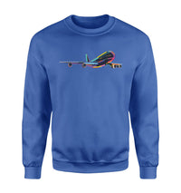 Thumbnail for Multicolor Airplane Designed Sweatshirts