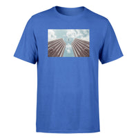 Thumbnail for Airplane Flying over Big Buildings Designed T-Shirts