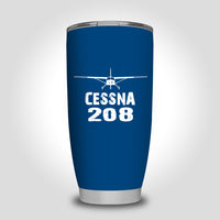 Thumbnail for Cessna 208 & Plane Designed Tumbler Travel Mugs