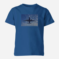 Thumbnail for Airplane From Below Designed Children T-Shirts