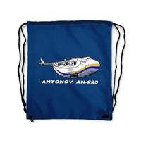 Thumbnail for Antonov AN-225 (17) Designed Drawstring Bags