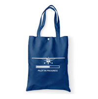 Thumbnail for Pilot In Progress (Cessna) Designed Tote Bags