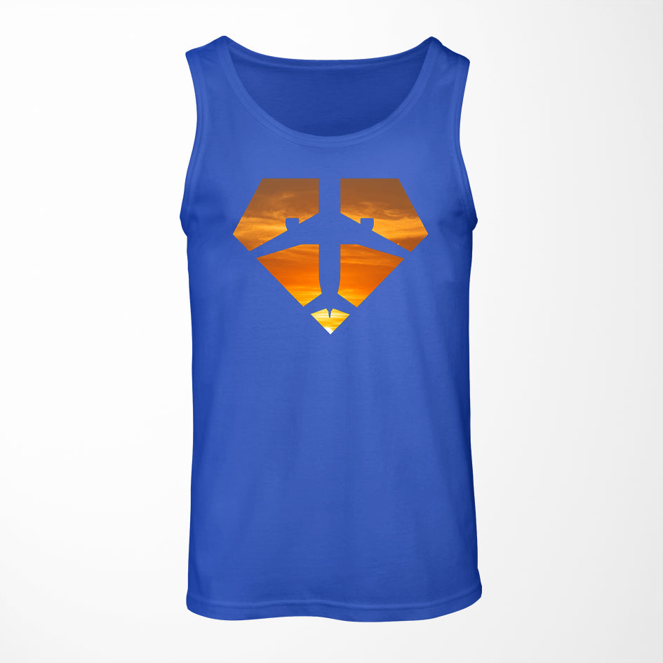 Supermen of The Skies (Sunset) Designed Tank Tops