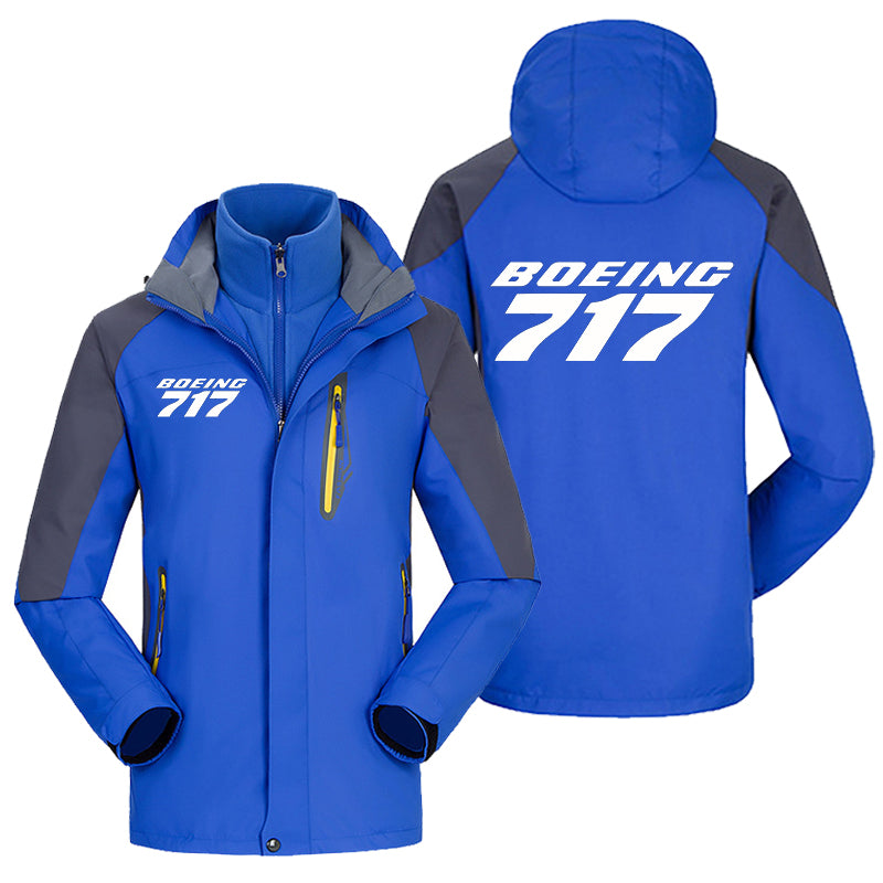 Boeing 717 & Text Designed Thick Skiing Jackets