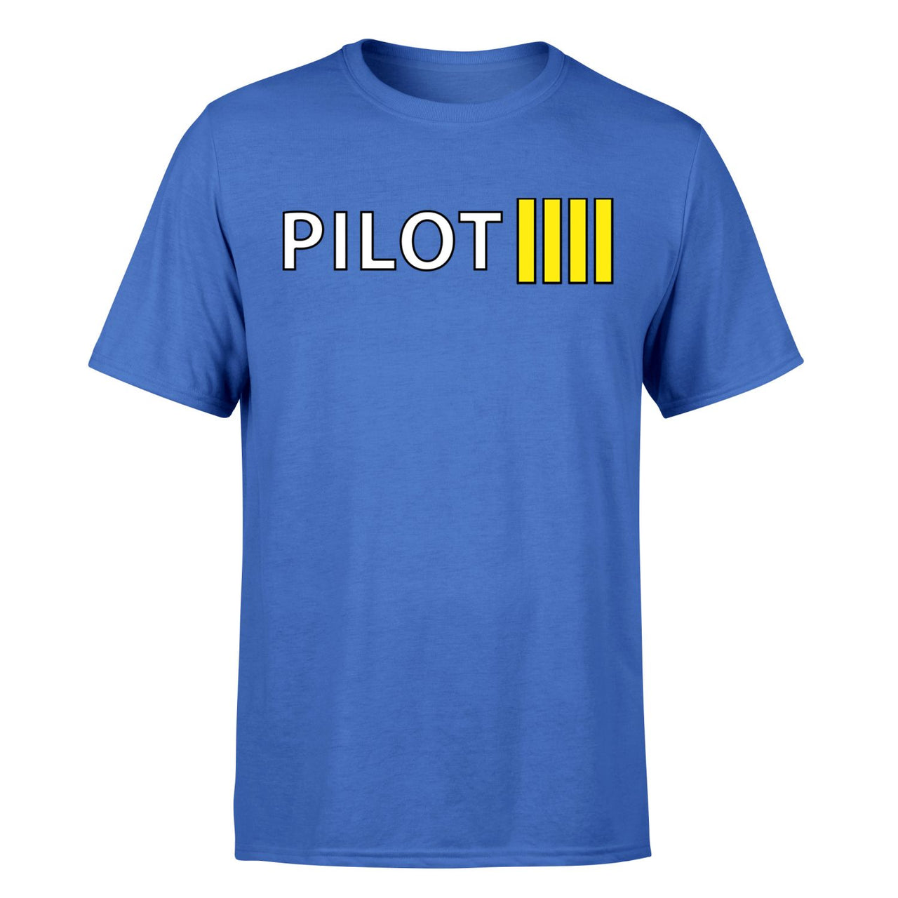 Pilot & Stripes (4 Lines) Designed T-Shirts
