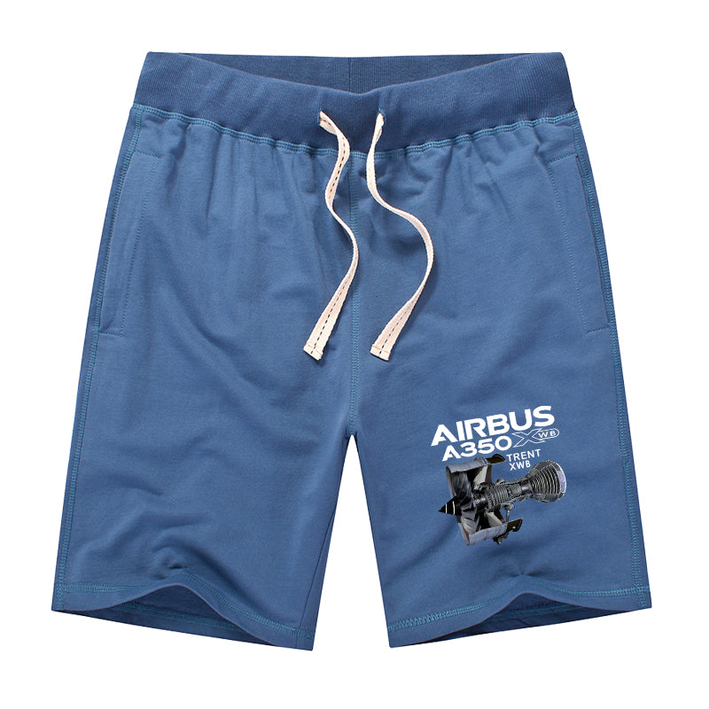 Airbus A350 & Trent Wxb Engine Designed Cotton Shorts