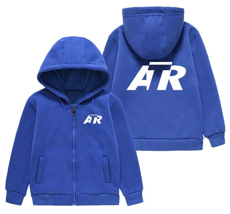 ATR & Text Designed "CHILDREN" Zipped Hoodies