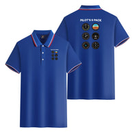 Thumbnail for Pilot's 6 Pack Designed Stylish Polo T-Shirts (Double-Side)