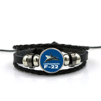 Thumbnail for The Lockheed Martin F22 Designed Leather Bracelets