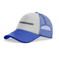 Thumbnail for Embraer & Text Designed Trucker Caps & Hats