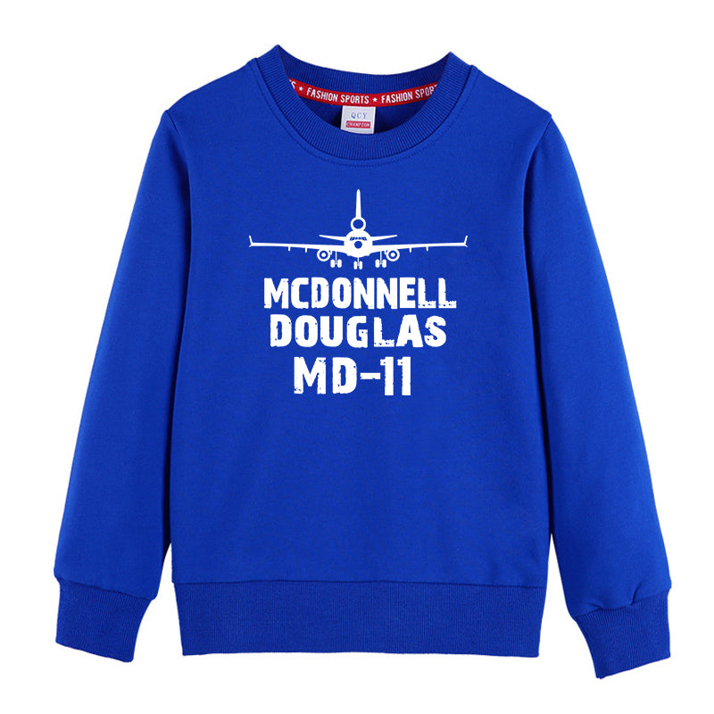 McDonnell Douglas MD-11 & Plane Designed "CHILDREN" Sweatshirts