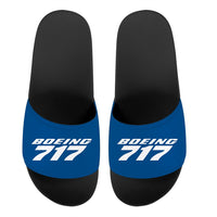 Thumbnail for Boeing 717 & Text Designed Sport Slippers