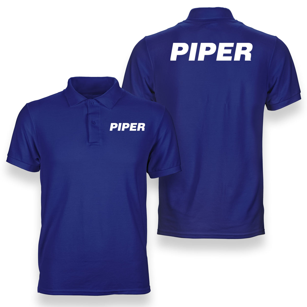 Piper & Text Designed Double Side Polo T-Shirts