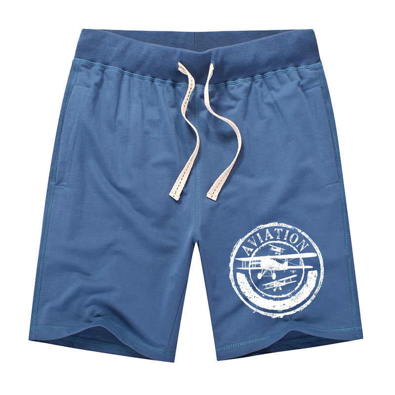 Aviation Lovers Designed Cotton Shorts