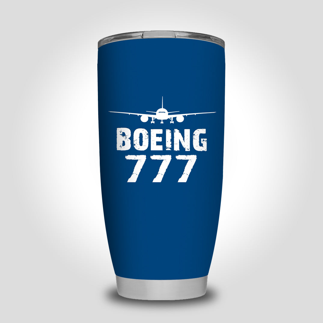 Boeing 777 & Plane Designed Tumbler Travel Mugs